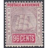 STAMPS BRITISH GUIANA : 1889 96c Dull Purple and Carmine,