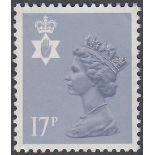 STAMPS : 1986 Northern Ireland 17p TYPE II mint but with no gum (cat £150 as fine used)