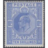 STAMPS GREAT BRITAIN : 1912 10/- Blue Somerset House,