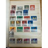 STAMPS WEST GERMANY : Small stockbook full with mint & used sets, singles, miniature sheets etc.