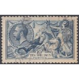 TAMPS GREAT BRITAIN : 1919 10/- Dull Grey Blue used example,