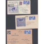 STAMPS FIRST DAY COVERS : 1948 Silver Wedding, three different illustrated FDCs with low value only.