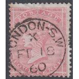 STAMPS GREAT BRITAIN : 1855 4d Rose,