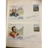 STAMPS NORFOLK ISLANDS : A collection in an album of used 1980s postal stationery envelopes with