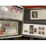 STAMPS FIRST DAY COVERS Box with eight cover albums or binders with FDCs from 1940s to late 1990s,