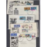 STAMPS FIRST DAY COVERS : Five illustrated FDCs from 1960s; 1965 UN, 1965 B.O.B.