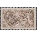 STAMPS GREAT BRITAIN : 1918 2/6 pale brown fine used SG 415a