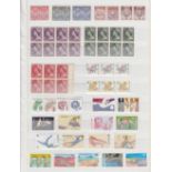STAMPS AUSTRALIA : Unmounted mint 1950's to 80's in blue stockbook,