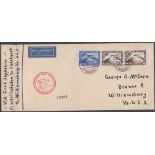 STAMPS AIRMAIL COVERS : 1930 Graf Zeppelin First Europe-Pan America Flight (S 57N).