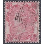 STAMPS GREAT BRITAIN : 1862 3d Pale Carmine Rose lettered (TF) fine used SG 77