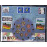 COINS Album containing sixteen Euro Coin