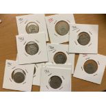 COINS : Coin box with GB Sixpences from