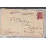 STAMPS GREAT BRITAIN - 1902 1d scarlet with OW Official over print used on Office of Works