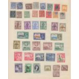STAMPS - Mint and used collection in green springback album,