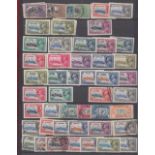 STAMPS - Red stockbook with mint and used collection of Omnibus issues and Royalty themed stamps,