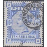 STAMPS GREAT BRITAIN - 1883 10/- ultramarine fine used,