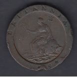 COINS - 1797 Two Penny Cartwheel in fine condition,