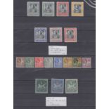 STAMPS BARBADOS - Selection of fine mint Edward VII & George V issues on four stock pages,