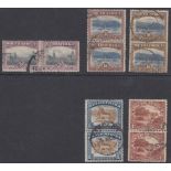 STAMPS SOUTH AFRICA - 1927 perf 14 Recess 2d (horiz), 4d,