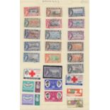 STAMPS - BRITSH COMMONWEALTH mint and used remainders on 100 or so album pages,