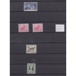 STAMPS AUSTRALIA - Sparsely filled stockbook with unmounted mint including Peace stamps.