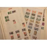 STAMPS - Folder with many higher value Commonwealth and World on pages (100's)