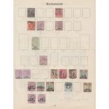 STAMPS - British Africa mint and used collection on 22 old Imperial Album pages Bechuanaland to KUT