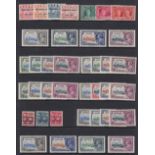 STAMPS - 1935 Jubilee sets mounted mint on double sided stock page (21 sets including Hong Kong,