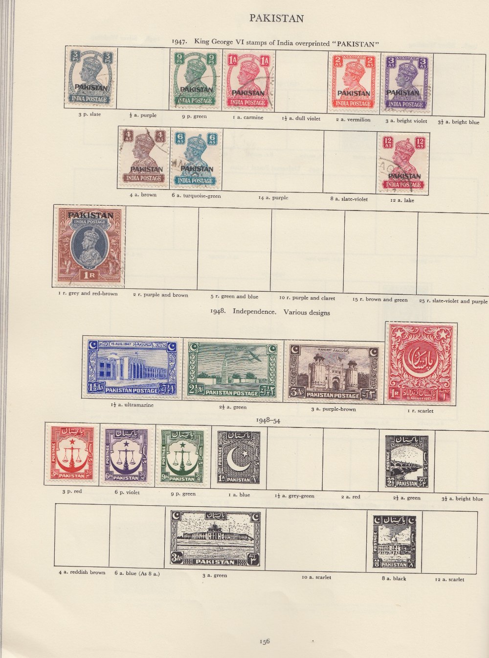 STAMPS - George VI mint and used collection in green Crown album , - Image 3 of 3