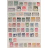 STAMPS - BRITISH COMMONWEALTH Mint and used in red stock book approx 1600 stamps QV - GV period,