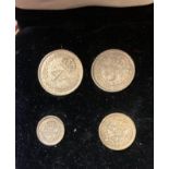 COINS - Maundy set in Royal Mint display box, good to fine condition some toning, mixed dates,1d,