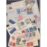 STAMPS POSTAL HISTORY - GREECE, a useful batch of 19 covers & cards mostly from 1930s,