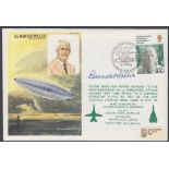 AUTOGRAPHS - BARNES WALLIS signed on 1976 RAF cover depicting the R 100 Airship and a picture of