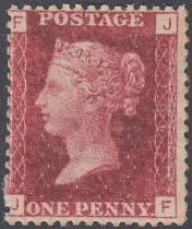 STAMPS GREAT BRITAIN 1864 1d Red plate 106, superb unmounted mint, usual crackly gum,