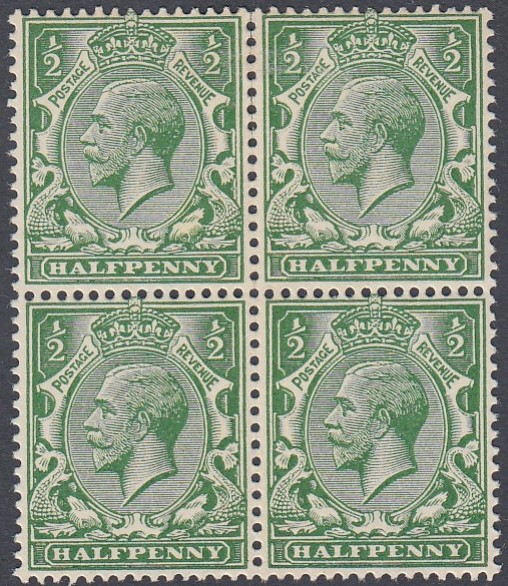 STAMPS GREAT BRITAIN 1912 1/2d Deep Green, - Image 2 of 2