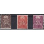 STAMPS LUXEMBOURG 1957 Europa mounted mint set of three to 4f cat £280