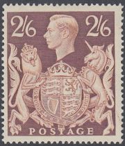 STAMPS GREAT BRITAIN 1939 2/6 Brown unmounted mint SG 476