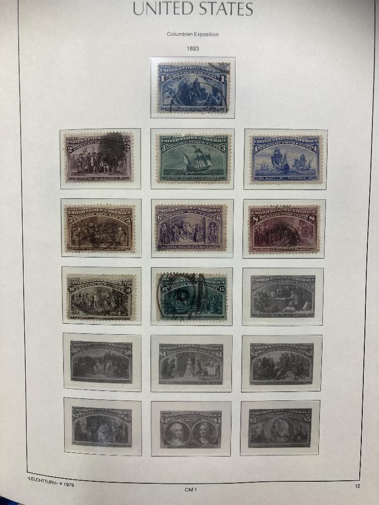 STAMPS USA Mint and used collection in four Lighthouse albums including AIr stamps, - Image 11 of 14