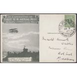 POSTAL HISTORY AIRMAIL 1911 Aerial Post card in green from London to Windsor with 1/2d Green GV