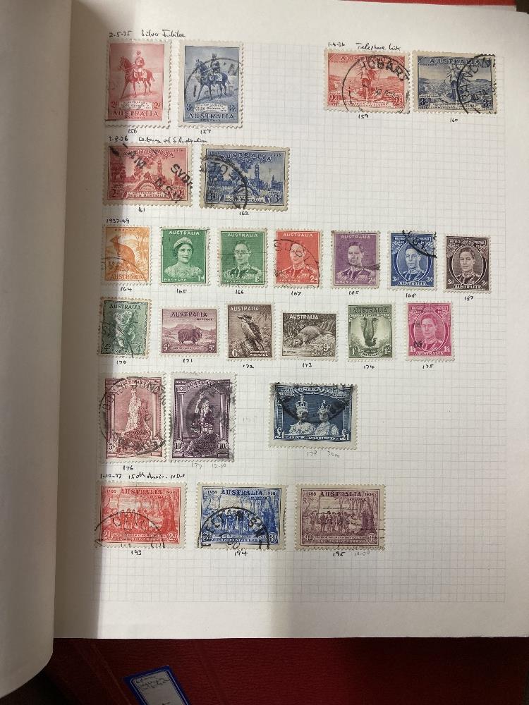 STAMPS BRITISH COMMONWEALTH, box with seven albums and pages, - Image 5 of 7