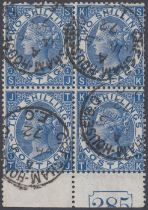 STAMPS GREAT BRITAIN 1867 2/- Deep Blue,