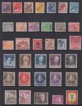 STAMPS WEST BERLIN 1948 to 1961 used selection on double sided stock page, including Bells etc.
