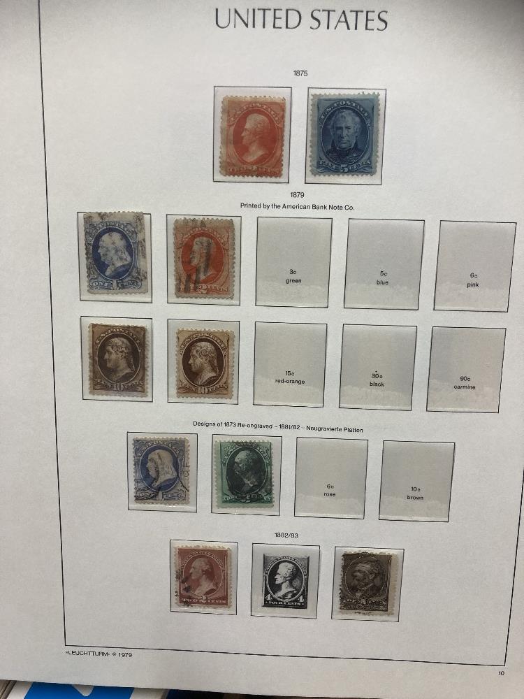 STAMPS USA Mint and used collection in four Lighthouse albums including AIr stamps, - Image 2 of 14