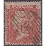 STAMPS GREAT BRITAIN 1855 1d Red (KI) C4 plate 3 Small Crown perf 16,