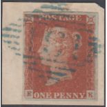 STAMPS GREAT BRITAIN 1841 1d Red Brown, plate 66 (EK) ,