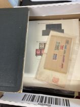 STAMPS BRITISH COMMONWEALTH, box with a stockbook, a couple of albums, stock cards etc.