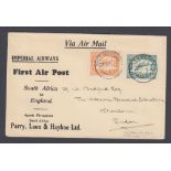 POSTAL HISTORY AIRMAIL 1932 Imperial Airways cover,