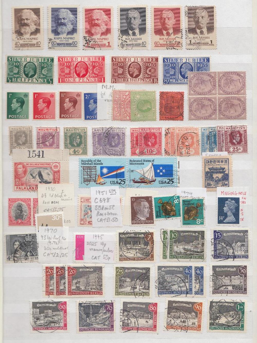 STAMPS WORLD, two stockbooks with many 100s mint or used with some useful GB, British Commonwealth, - Image 3 of 3
