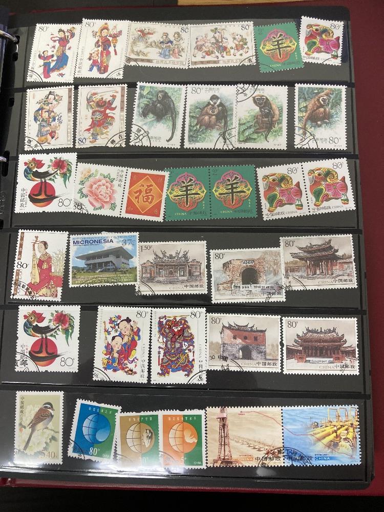 STAMPS CHINA Mint and used modern selection on stock pages with some special pacs and booklets,