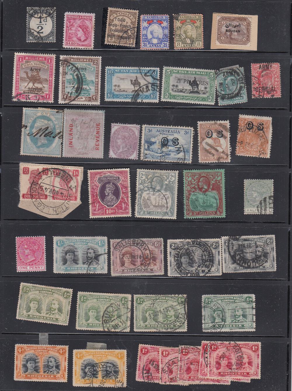 STAMPS BRITISH COMMONWEALTH Various singles and sets on hagner pages etc. - Image 3 of 4
